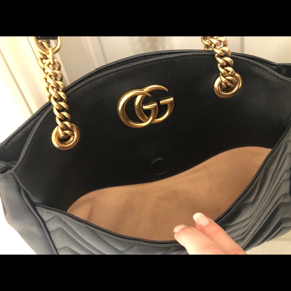 Gucci Matelasse Medium GG Marmont Tote!!